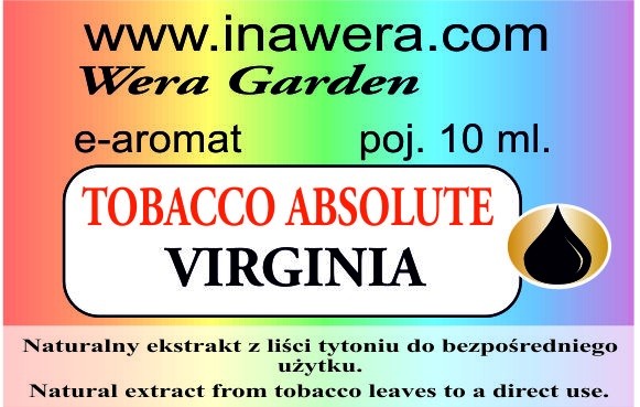 INAWERA AROMA ABSOLUTE TOBACCO - VIRGINIA 10 ml