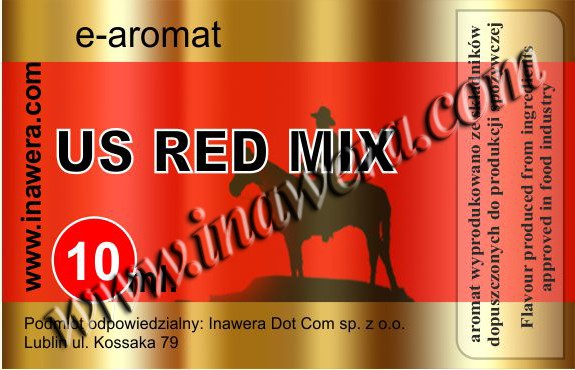 INAWERA AROMA US RED MIX, TOBACCO 10 ml