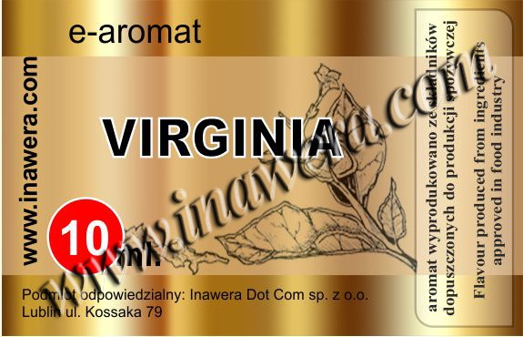 INAWERA AROMA VIRGINIA, TOBACCO 10 ml