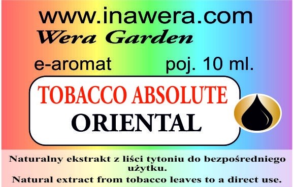 INAWERA AROMA ABSOLUTE TOBACCO - ORIENTAL 10 ml